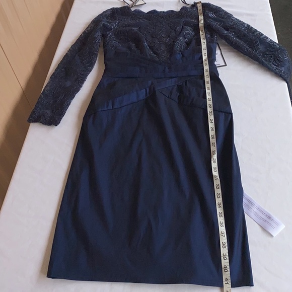 TADASHI SHOJI DEX EMBROIDERED TAFFETA DRESS Sz 6 - Picture 13 of 15